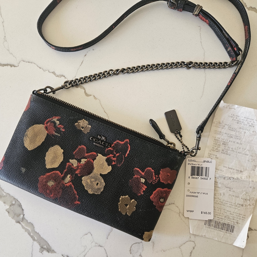 Coach Black Floral Women's Bag